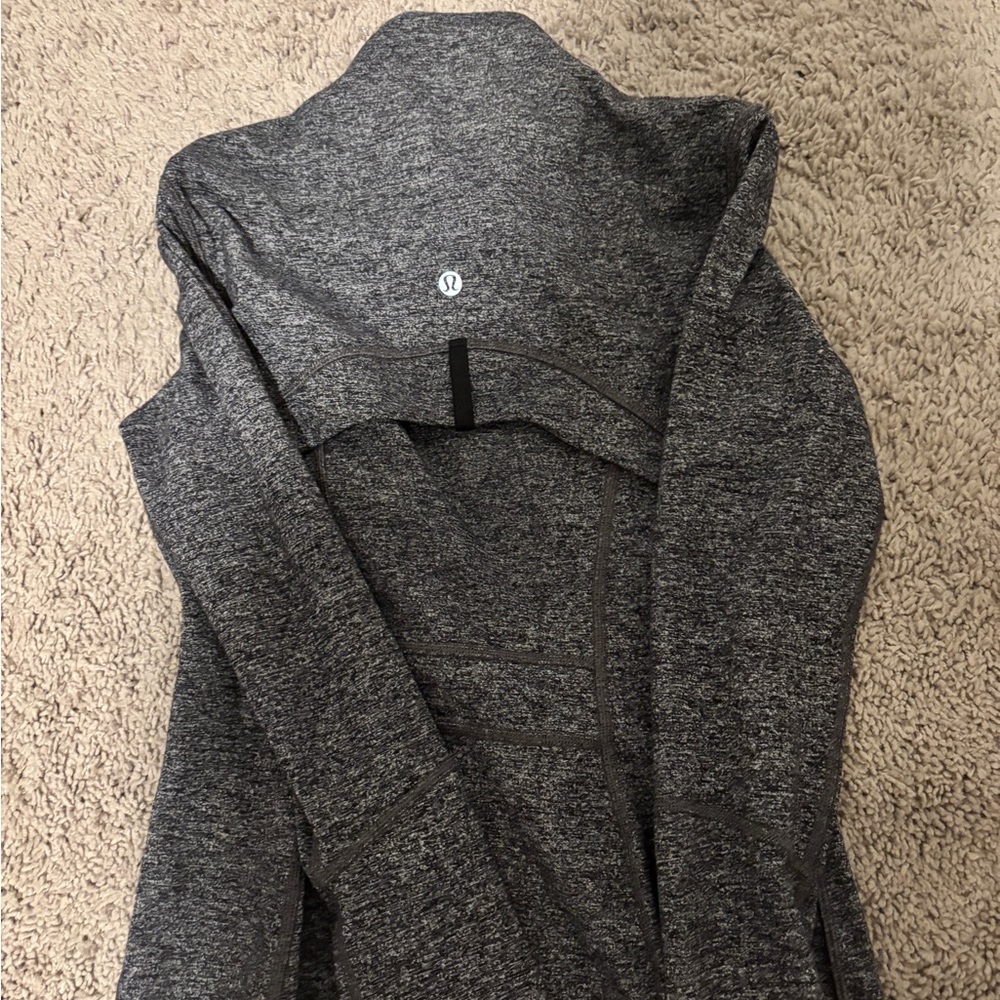 Lululemon Heathered Dark Gray Zip-Up Jacket - Gray